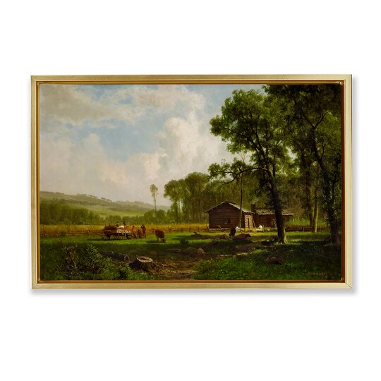 Stupell Industries Early Settlers Classical Framed Floater Canvas Wall Art Design by one1000paintings